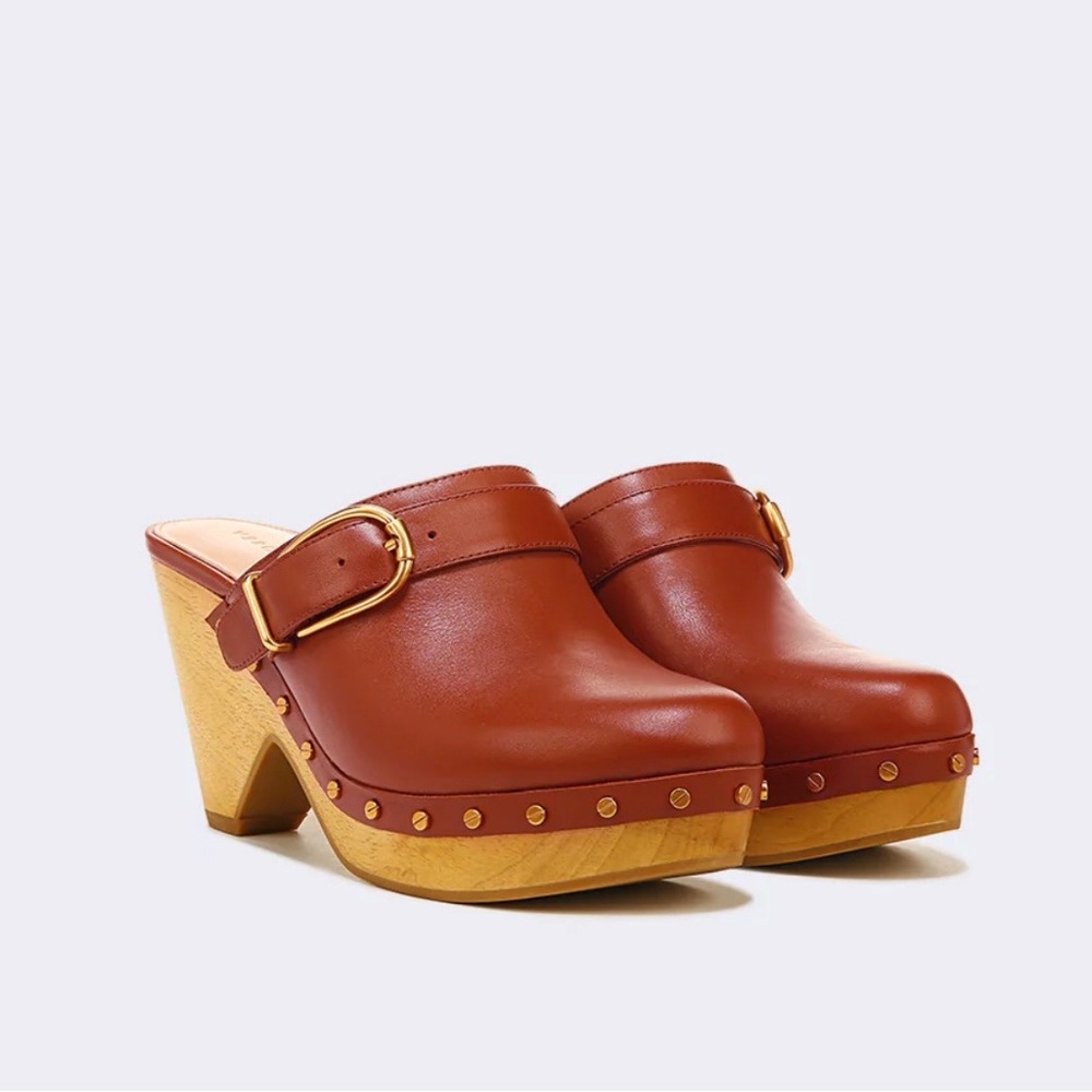 Veronica Beard Hendrix Clog in Hazelwood Brown Size 6.5 NWOT (Worn once)